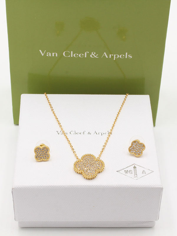 طقم فان كليف زركون وردة الجديد اطقم van cleef