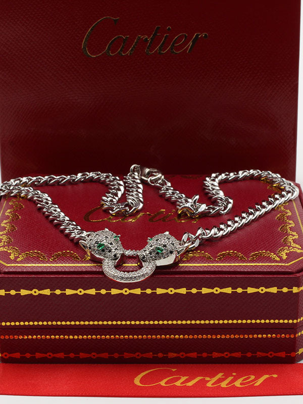 سلسال كارتير تايقر زركون جنزير سلسال CARTIER