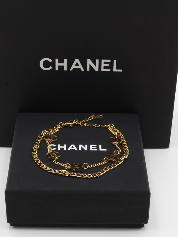 اسوارة شانيل دبل شاين قولد اسواره chanel