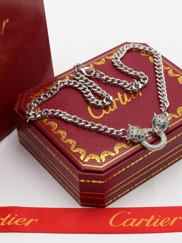 سلسال كارتير تايقر زركون جنزير سلسال CARTIER