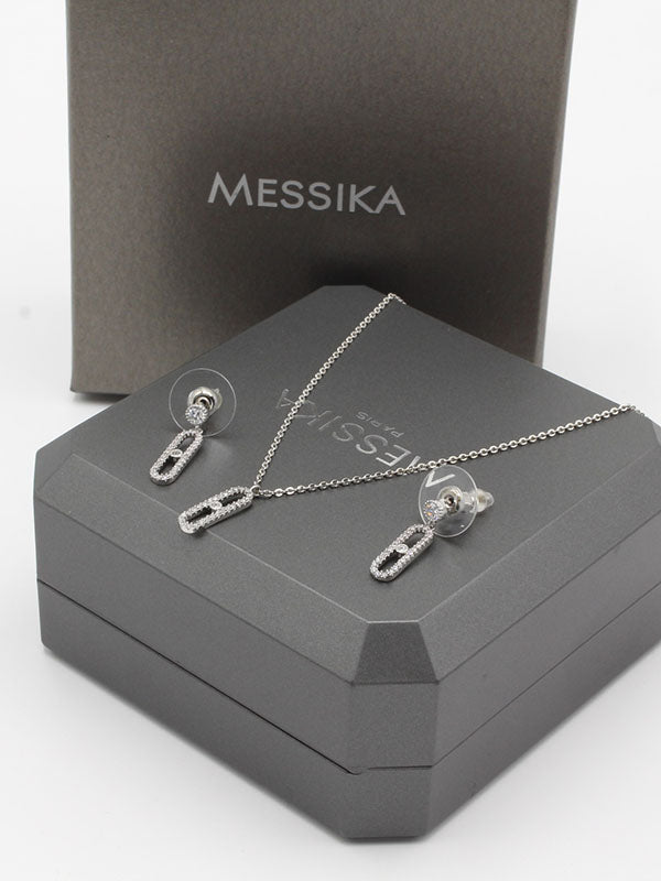 طقم ميسيكا سمبل ناعم زركون اطقم messika