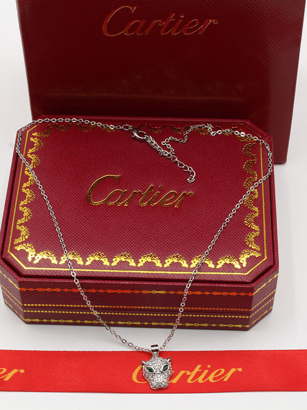 سلسال تايقر فيس قرين ايز سلسال CARTIER فضي