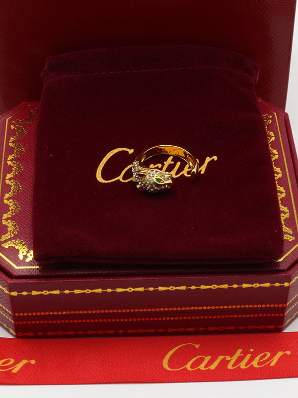 خاتم تايقر كريستال خواتم CARTIER ذهبي