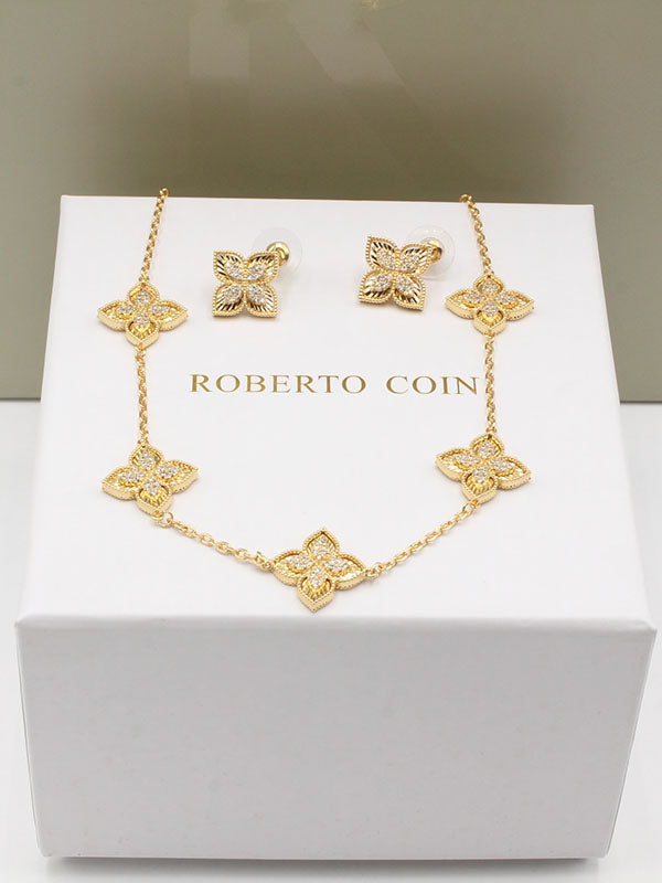 طقم روبرت كوين 5 ورود سمبل اطقم roberto coin