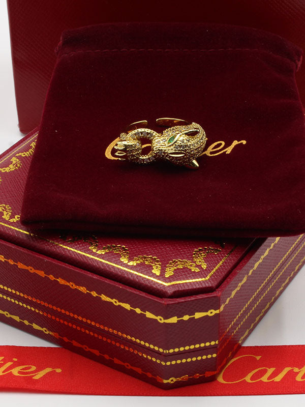 خاتم كارتير تايقر زركون قرين ايز خواتم CARTIER