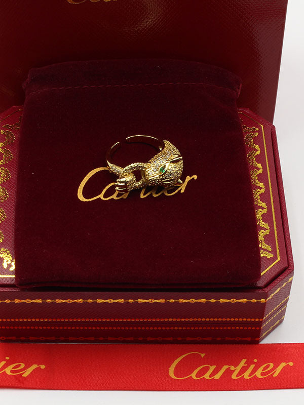 خاتم كارتير تايقر زركون قرين ايز خواتم CARTIER