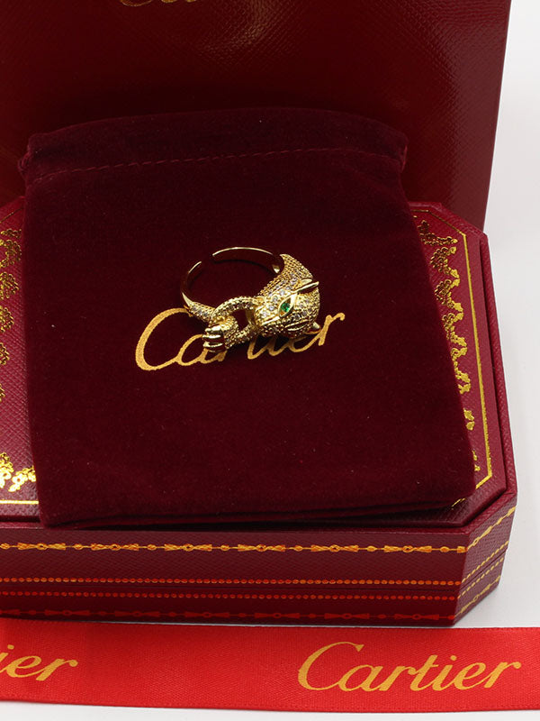 خاتم كارتير تايقر زركون قرين ايز خواتم CARTIER