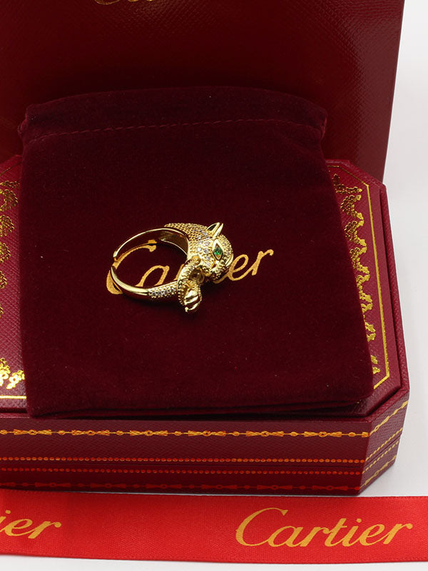 خاتم كارتير تايقر زركون قرين ايز خواتم CARTIER