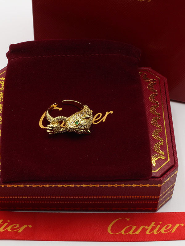 خاتم كارتير تايقر زركون قرين ايز خواتم CARTIER