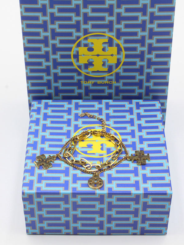 اسواره توري بورش تربل لوقو دبل شاين اسواره tory burch