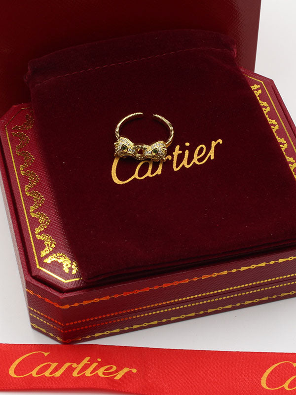 خاتم كارتير تايقر دبل فيس خواتم CARTIER
