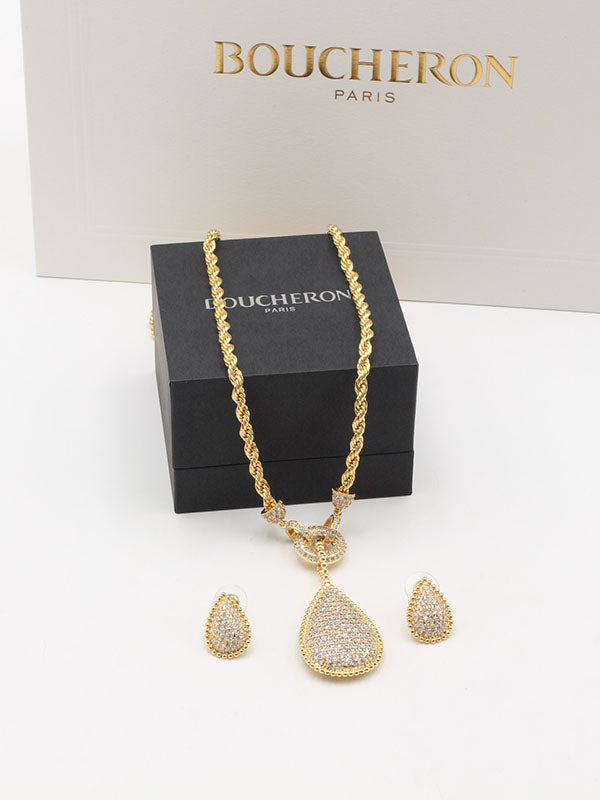 طقم بوشرون سبحه زركون بيق شاين اطقم bucheron