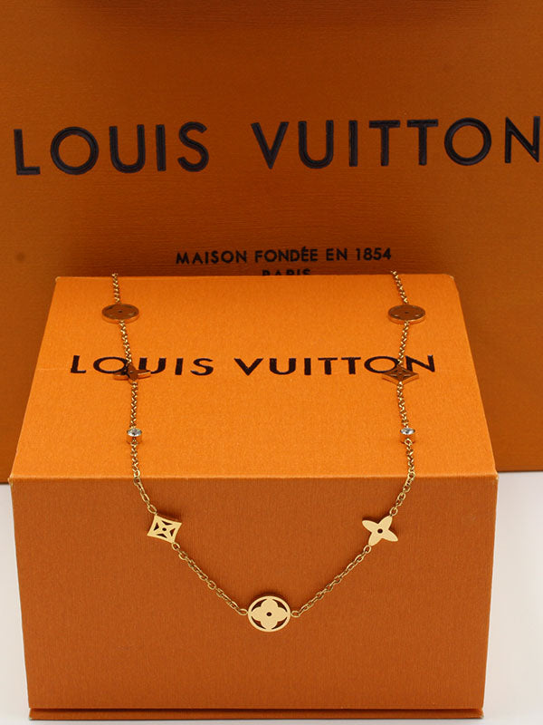 سلسال لويس فيتون تشوكر ناعم سلسال louis vuitton ذهبي