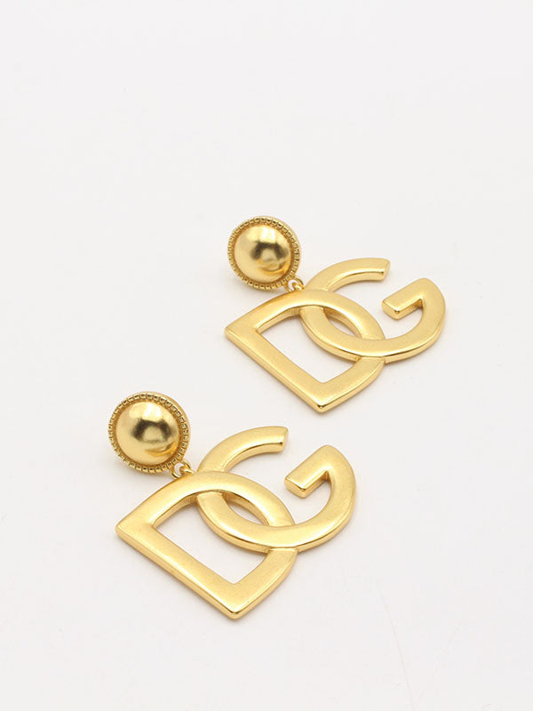 حلق دولتشي اند غابانا كبير حلق Dolce&Gabbana ذهبي