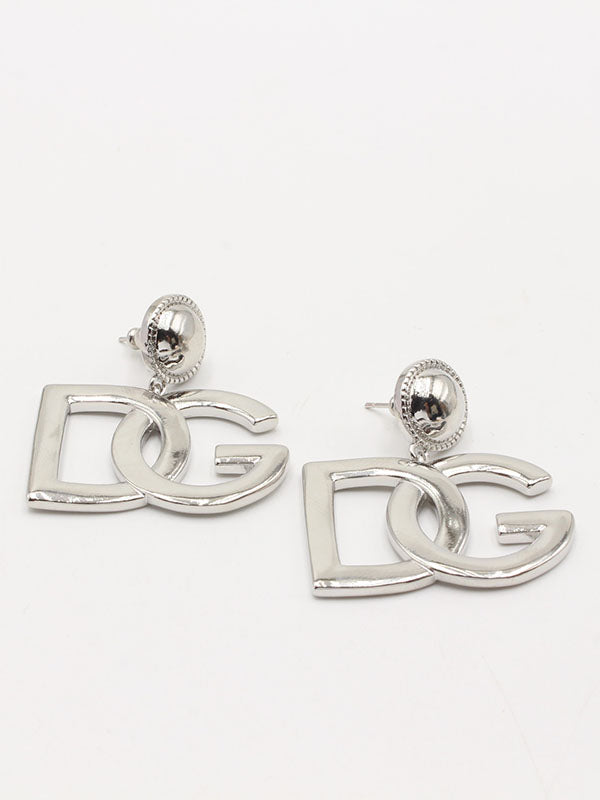 حلق دولتشي اند غابانا كبير حلق Dolce&Gabbana فضي