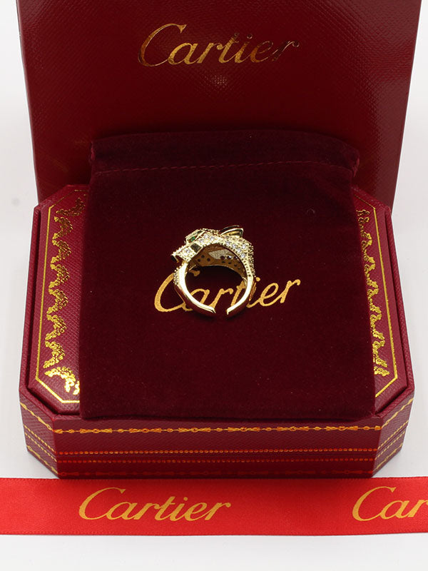 خاتم كارتير تايقر زركون قولد اند بلاك خواتم CARTIER