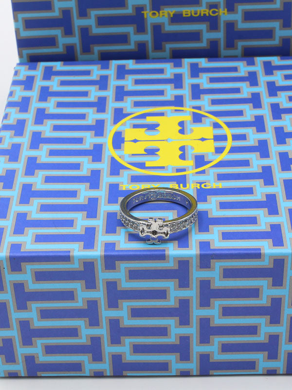 خاتم توري بورش لوقو زركون خواتم tory burch