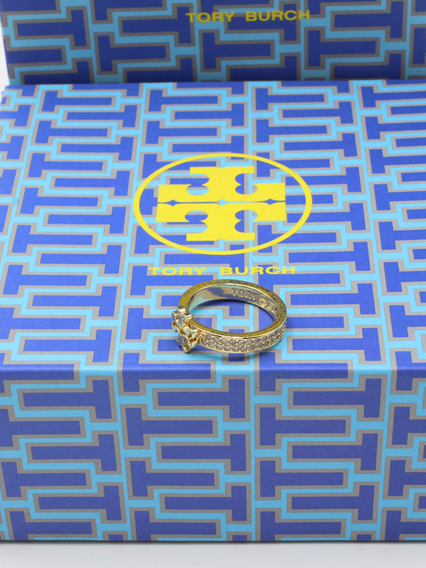 خاتم توري بورش لوقو زركون خواتم tory burch فضي 6