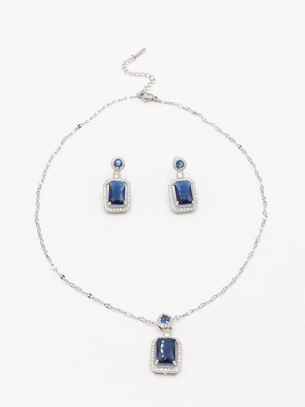 نص طقم زركون مربع اطقم new