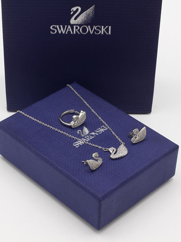طقم سواروفسكي زركون 3 قطع اطقم Swarovski