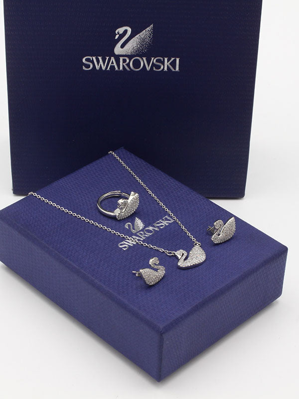 طقم سواروفسكي زركون 3 قطع اطقم Swarovski