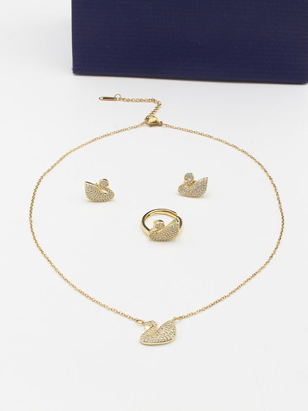طقم سواروفسكي زركون 3 قطع اطقم Swarovski