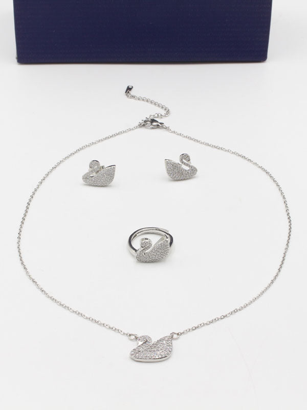 طقم سواروفسكي زركون 3 قطع اطقم Swarovski