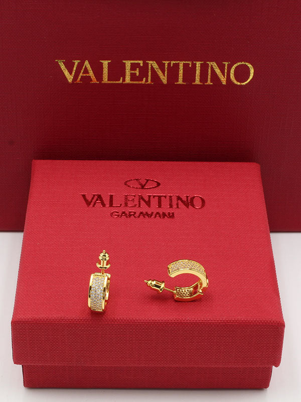 حلق فالنتينو زركون لوقو حلق VALENTINO