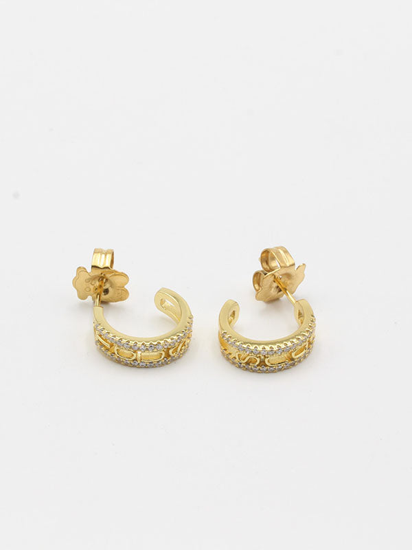 حلق توس كيرف صغير زركون حلق دبدوب