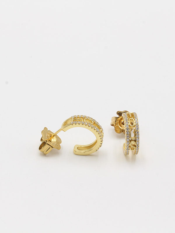 حلق توس كيرف صغير زركون حلق دبدوب