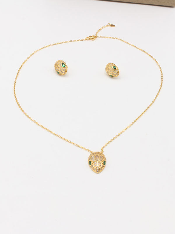 طقم بولغاري سنيك صغير ناعم زركون اطقم bvlgari ذهبي