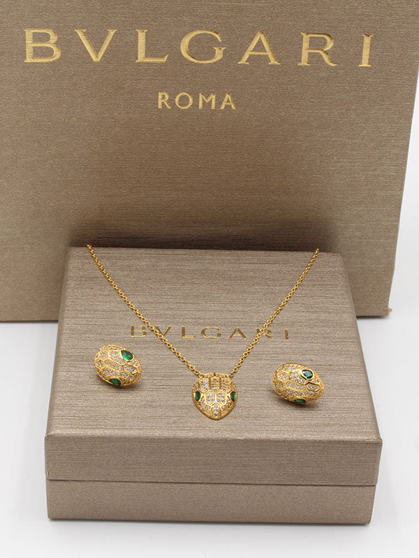 طقم بولغاري سنيك صغير ناعم زركون اطقم bvlgari