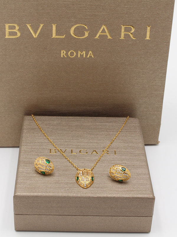 طقم بولغاري سنيك صغير ناعم زركون اطقم bvlgari
