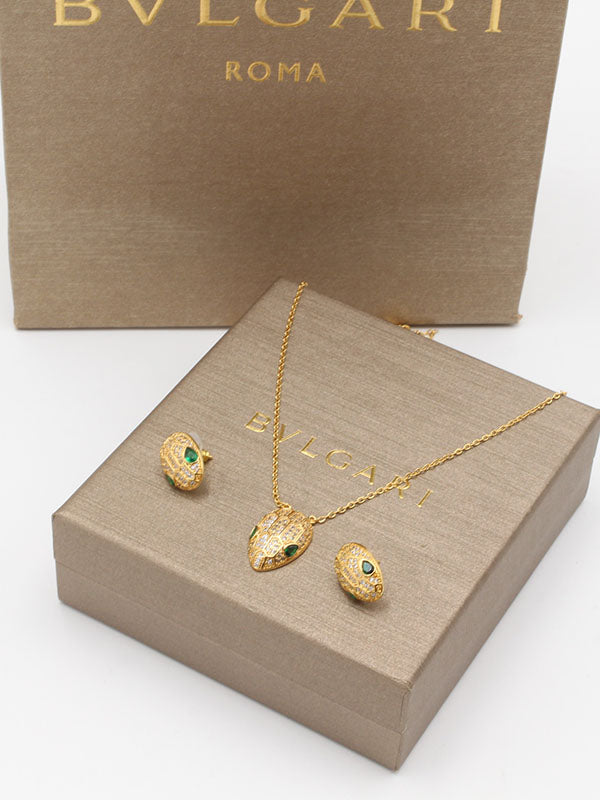 طقم بولغاري سنيك صغير ناعم زركون اطقم bvlgari