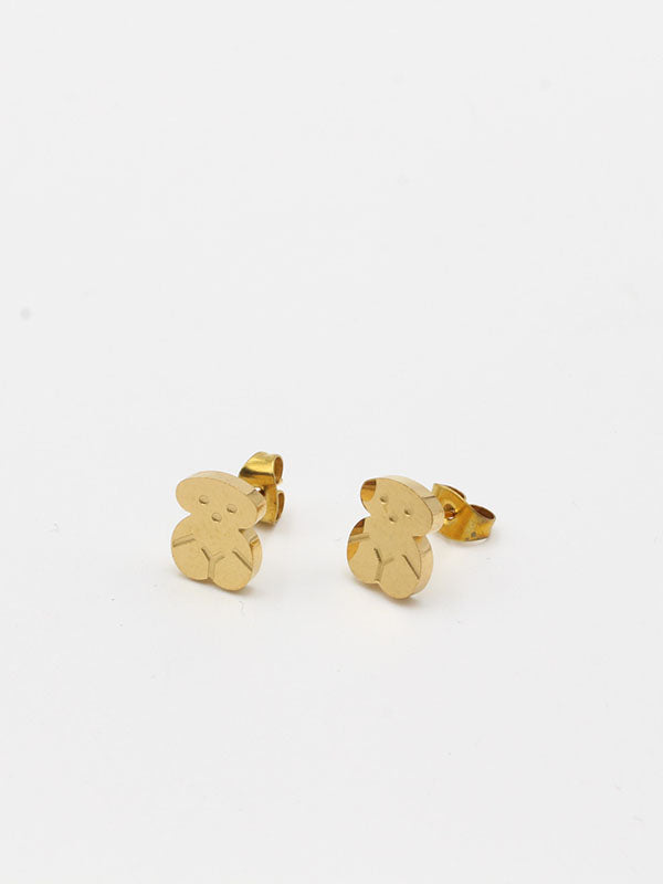 حلق توس صغير ميتال حلق دبدوب ذهبي