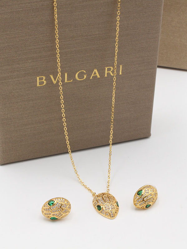 طقم بولغاري سنيك صغير ناعم زركون اطقم bvlgari