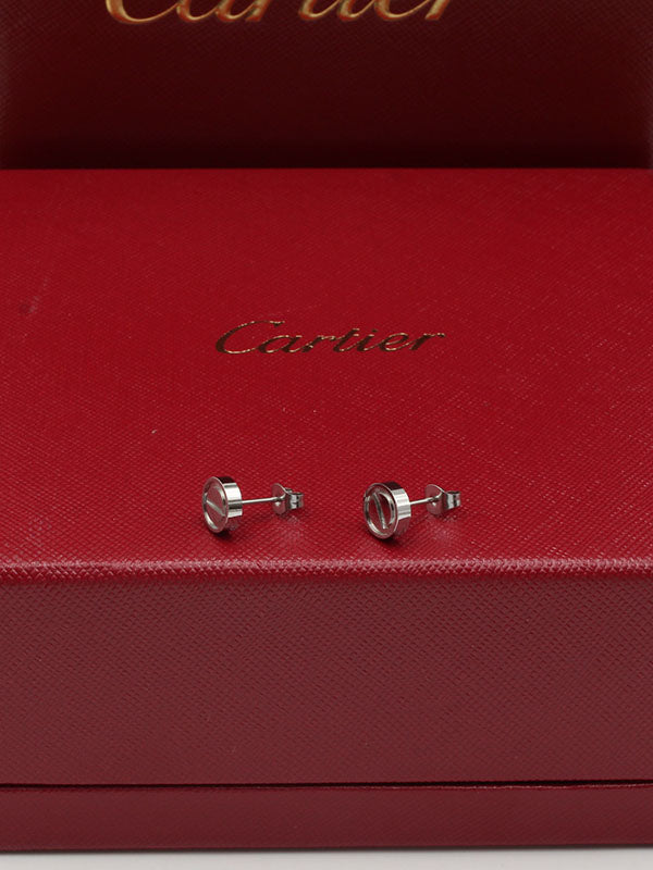 حلق كارتير صغير مدور لوف حلق CARTIER فضي