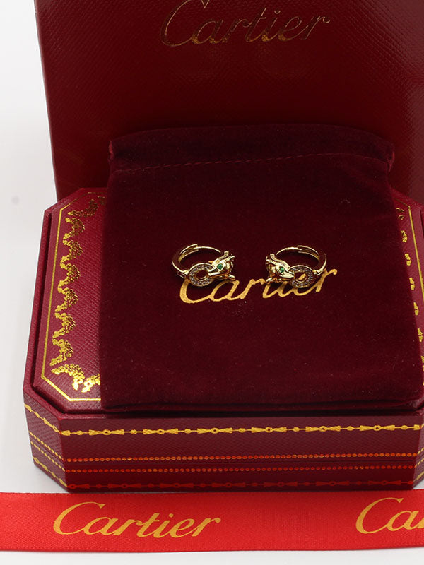 حلق كارتير تايقر زركون صغير حلق CARTIER