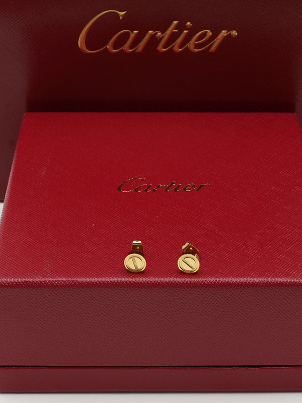 حلق كارتير صغير مدور لوف حلق CARTIER ذهبي