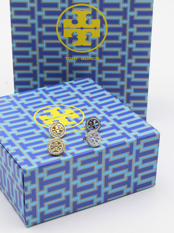 حلق توري بورش مدور كرستال حلق tory burch