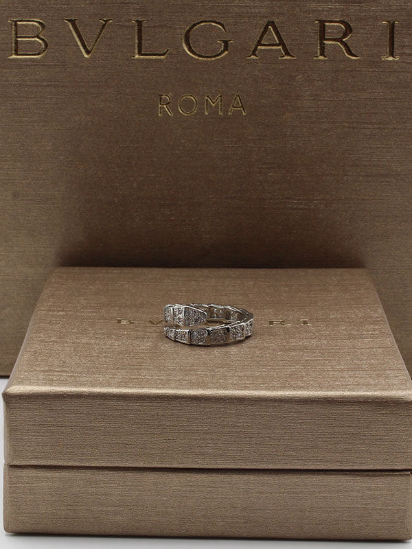 خاتم بولغاري زركون سنيك خواتم bvlgari فضي