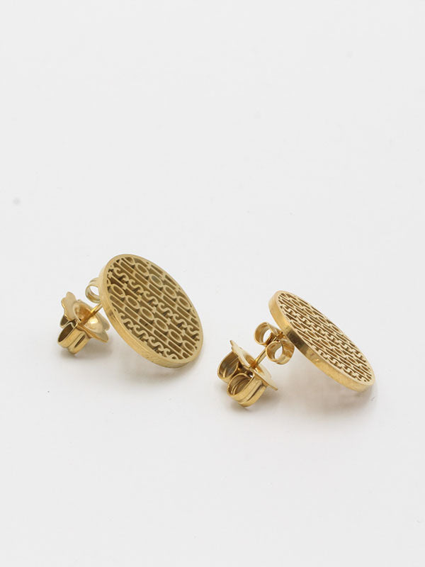 حلق توس مدور لوقو حلق دبدوب ذهبي