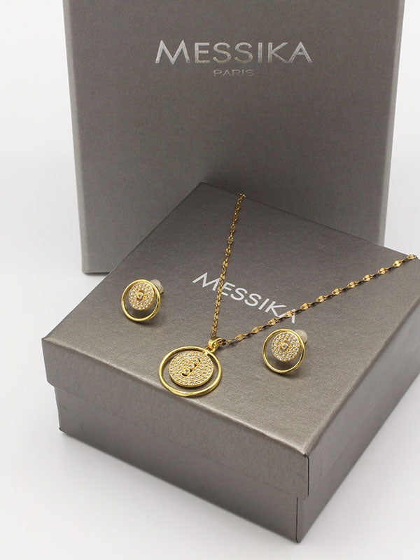 طقم ميسيكا مدور زركون ريقيلور اطقم CARTIER