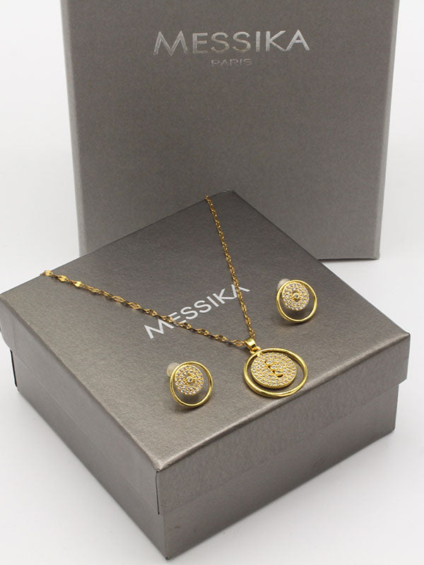 طقم ميسيكا مدور زركون ريقيلور اطقم CARTIER