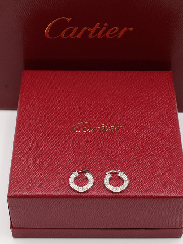 حلق كارتير لوف زركون حلق CARTIER فضي