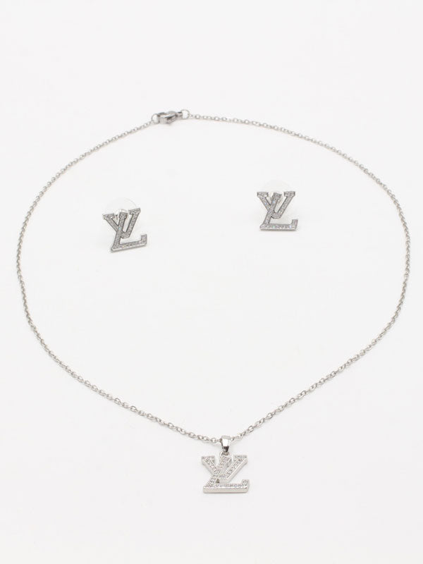 طقم لويس فيتون زركون لوقو نص طقم اطقم louis vuitton