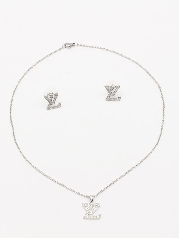 طقم لويس فيتون زركون لوقو نص طقم اطقم louis vuitton