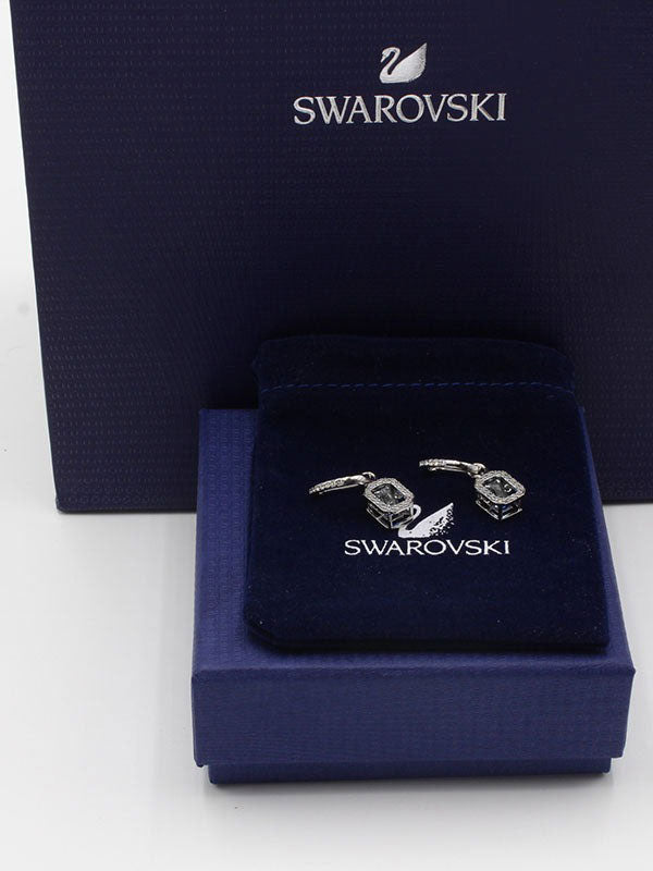 حلق سواروفسكي زركون حلق Swarovski فضي