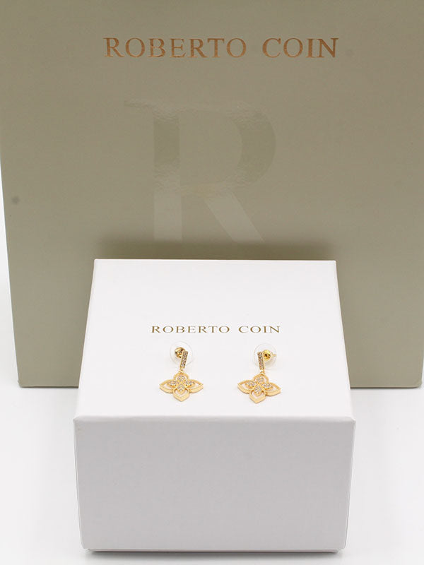 حلق روبرت كوين ملون حلق roberto coin ذهبي ابيض