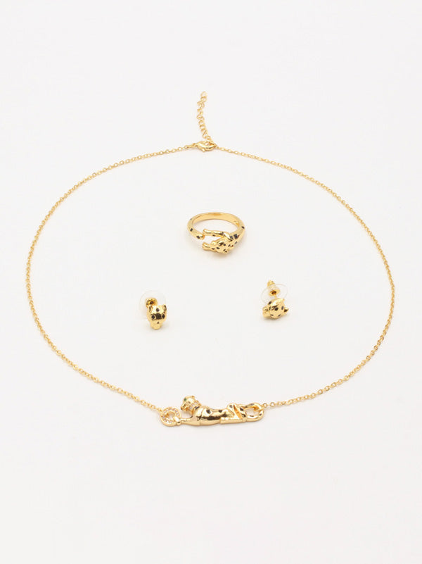 طقم كارتير تايقر 3 قطع ناعم اطقم CARTIER ذهبي